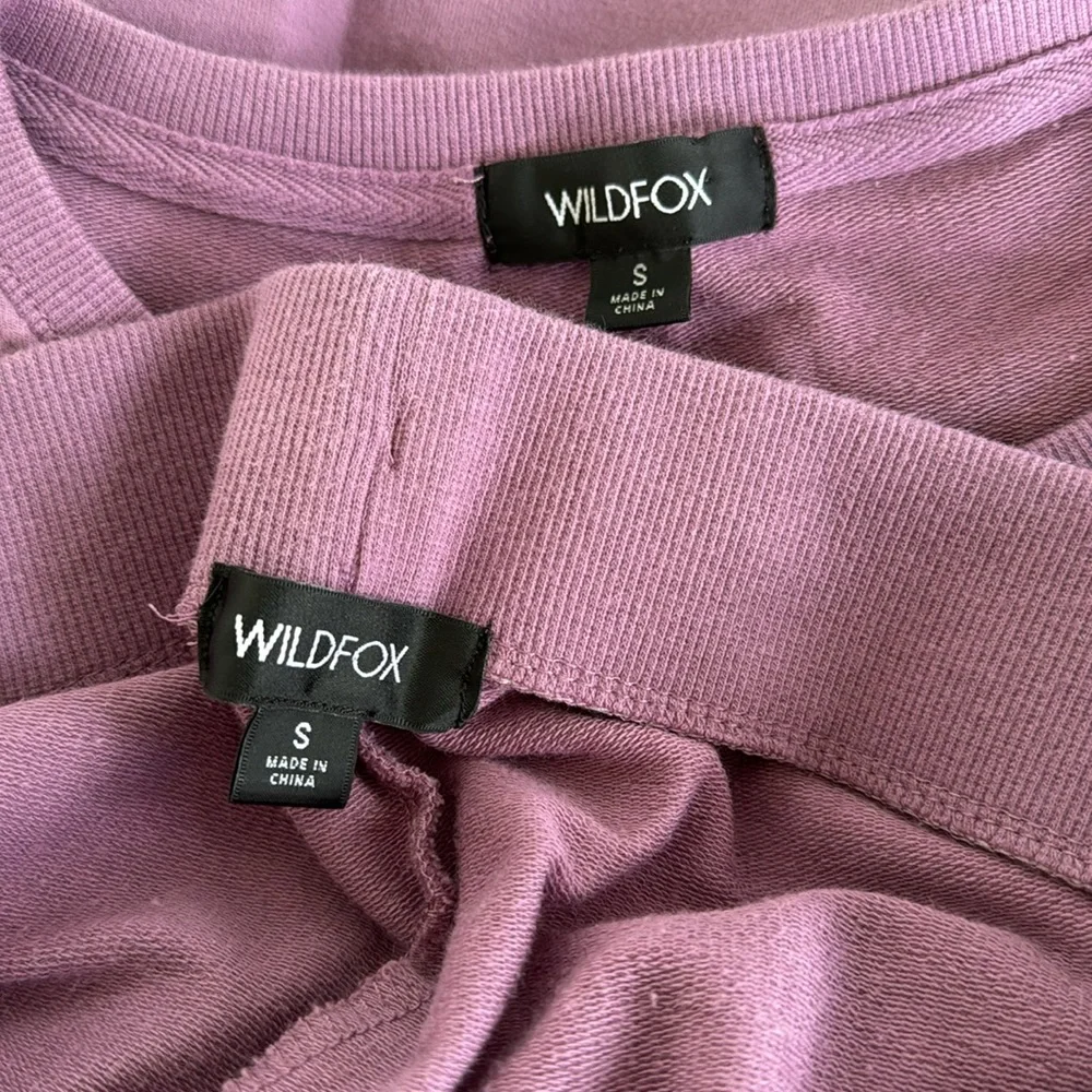 Wildfox moon phases purple matching sweatshirt jogger set size small